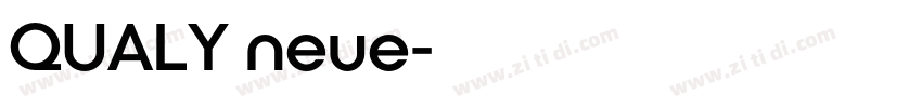 QUALY neue字体转换